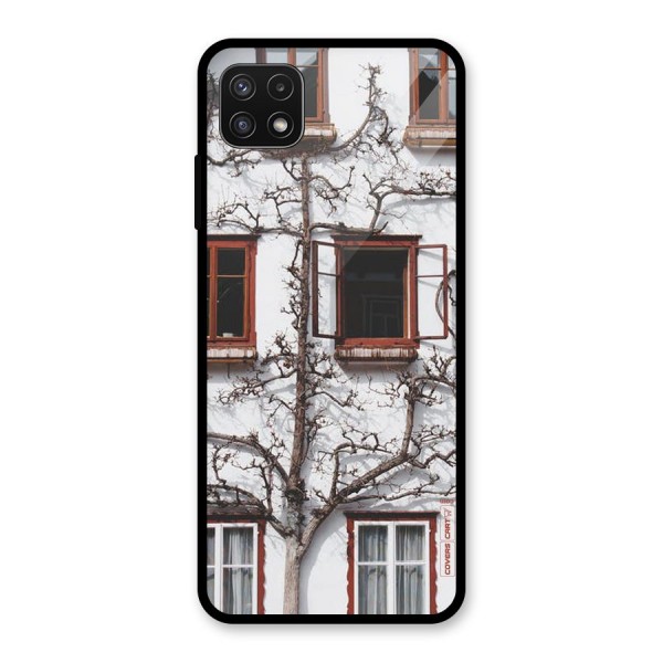 Tree House Glass Back Case for Galaxy A22 5G