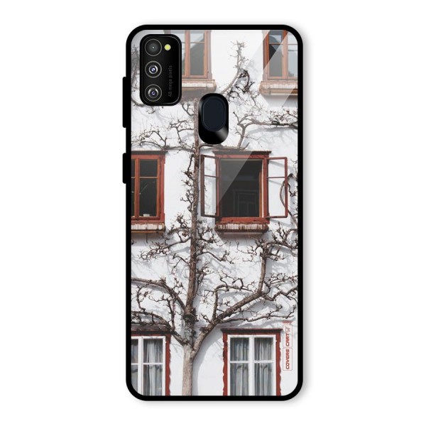 Tree House Glass Back Case for Galaxy M21