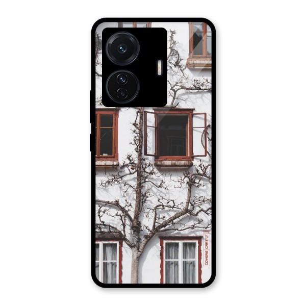 Tree House Glass Back Case for Vivo T1 Pro