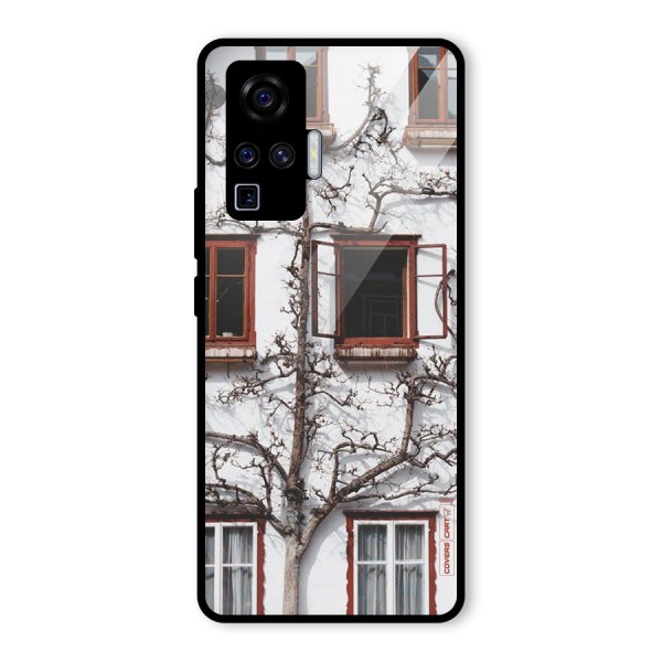 Tree House Glass Back Case for Vivo X50 Pro