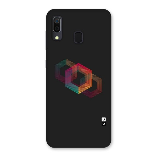 Tri-hexa Colours Back Case for Galaxy A20