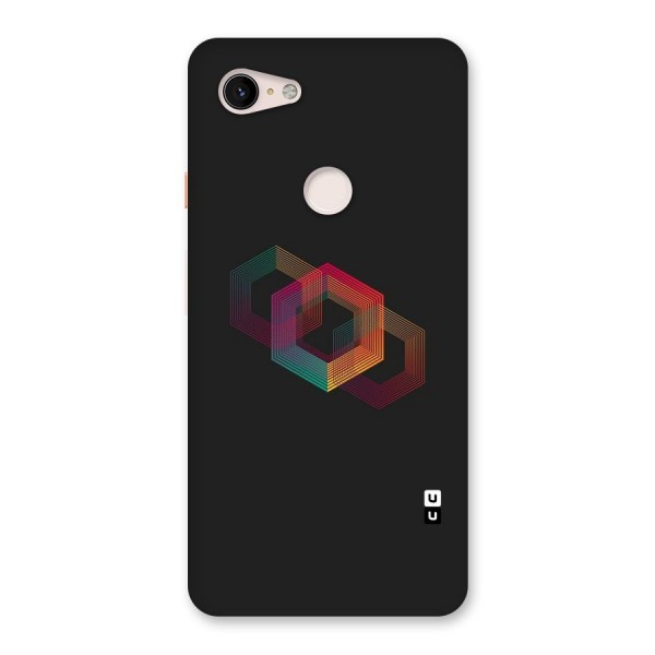 Tri-hexa Colours Back Case for Google Pixel 3 XL