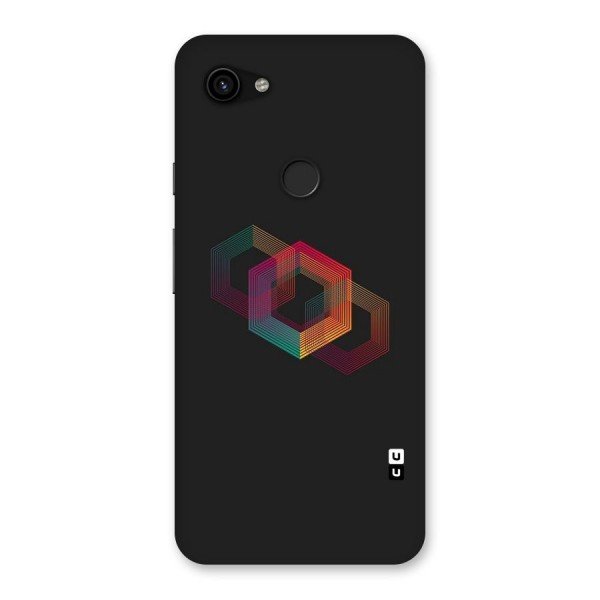 Tri-hexa Colours Back Case for Google Pixel 3a XL