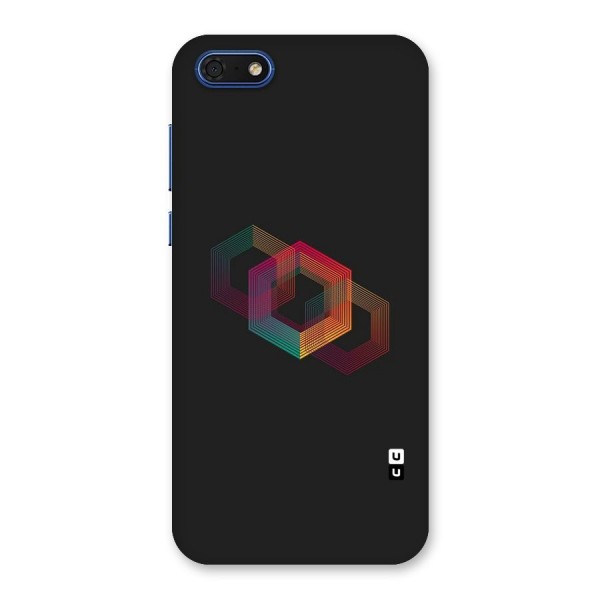 Tri-hexa Colours Back Case for Honor 7s