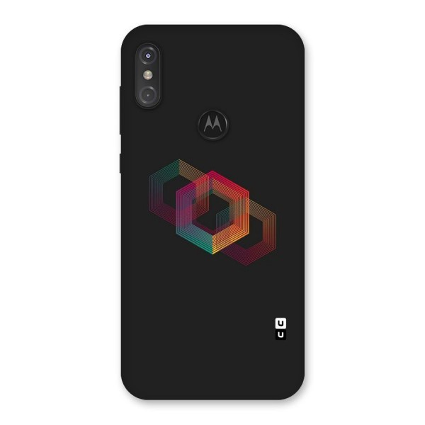 Tri-hexa Colours Back Case for Motorola One Power