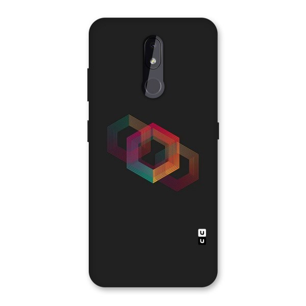 Tri-hexa Colours Back Case for Nokia 3.2