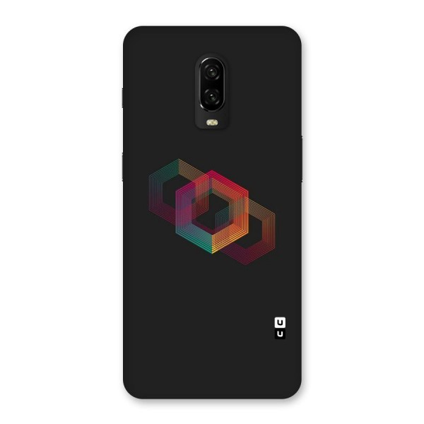 Tri-hexa Colours Back Case for OnePlus 6T