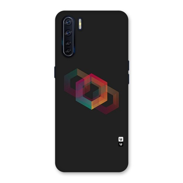 Tri-hexa Colours Back Case for Oppo F15