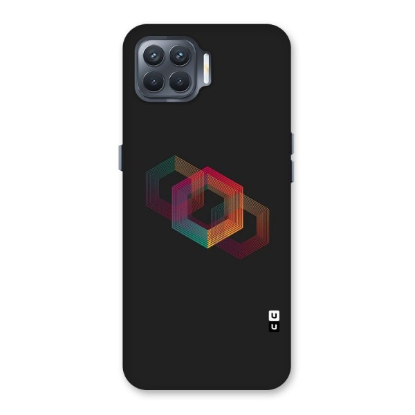 Tri-hexa Colours Back Case for Oppo F17 Pro