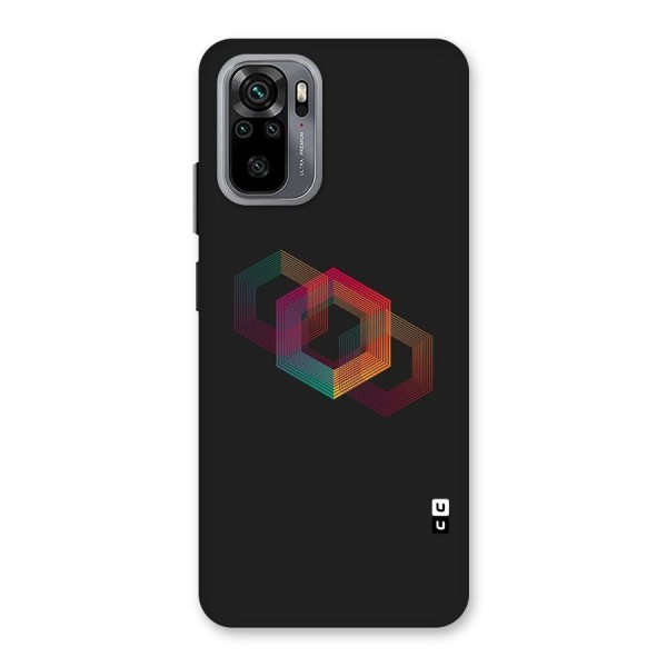 Tri-hexa Colours Back Case for Redmi Note 10