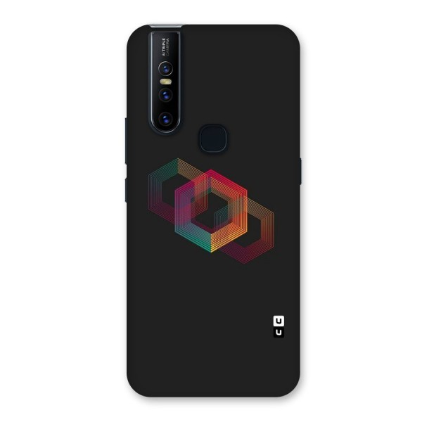 Tri-hexa Colours Back Case for Vivo V15