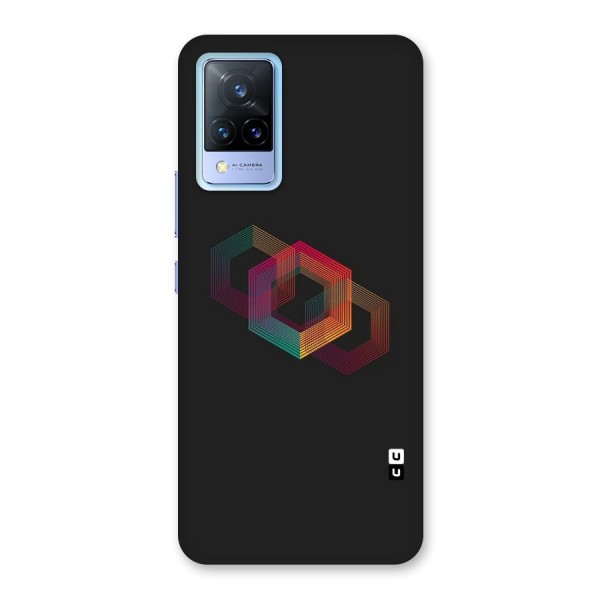 Tri-hexa Colours Back Case for Vivo V21 5G