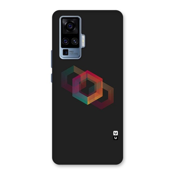 Tri-hexa Colours Back Case for Vivo X50 Pro