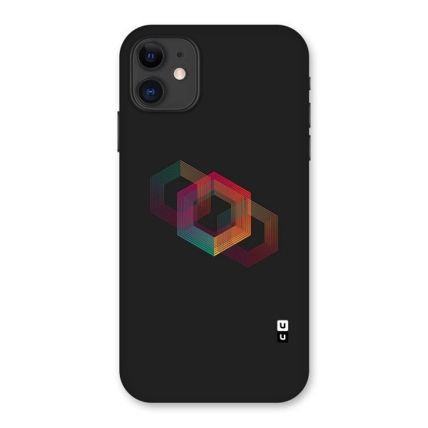 Tri-hexa Colours Back Case for iPhone 11