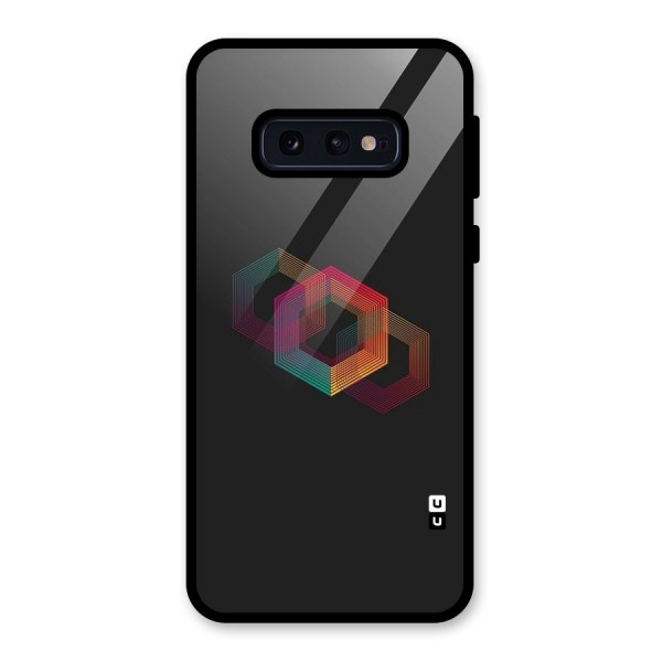 Tri-hexa Colours Glass Back Case for Galaxy S10e