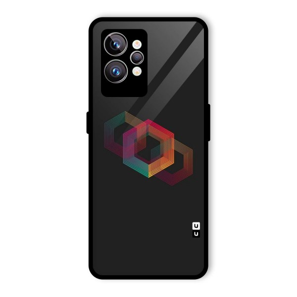 Tri-hexa Colours Glass Back Case for Realme GT2 Pro