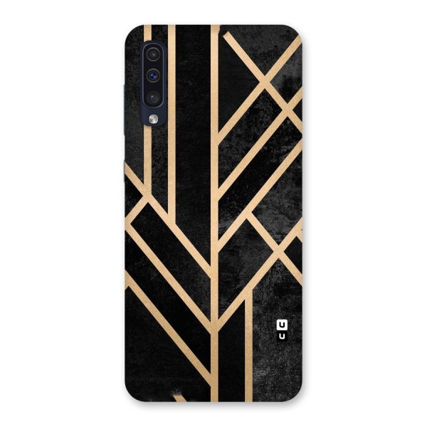 Tri Lines Gold Back Case for Galaxy A50