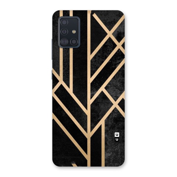 Tri Lines Gold Back Case for Galaxy A51