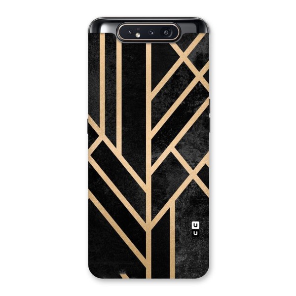 Tri Lines Gold Back Case for Galaxy A80