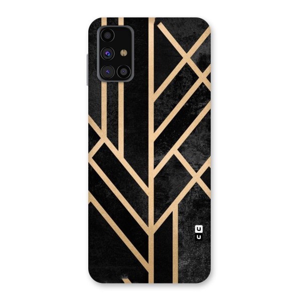 Tri Lines Gold Back Case for Galaxy M31s