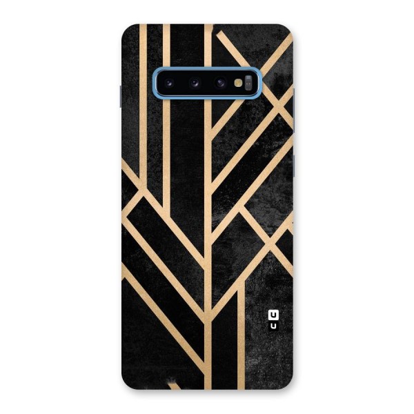 Tri Lines Gold Back Case for Galaxy S10 Plus