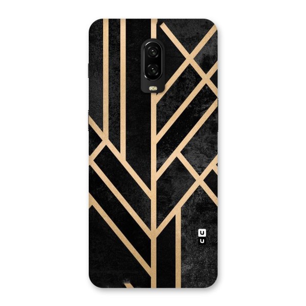 Tri Lines Gold Back Case for OnePlus 6T