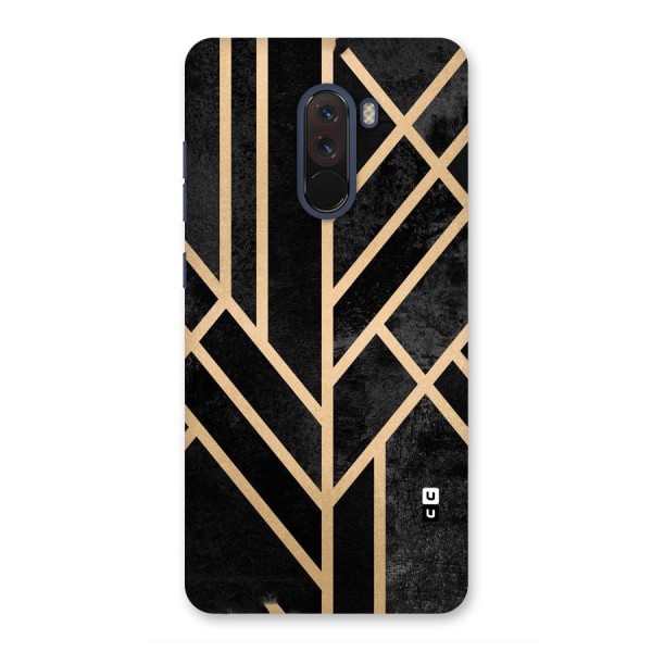 Tri Lines Gold Back Case for Poco F1