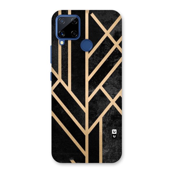 Tri Lines Gold Back Case for Realme C12