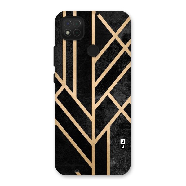 Tri Lines Gold Back Case for Redmi 9C