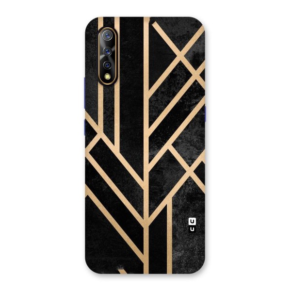 Tri Lines Gold Back Case for Vivo Z1x