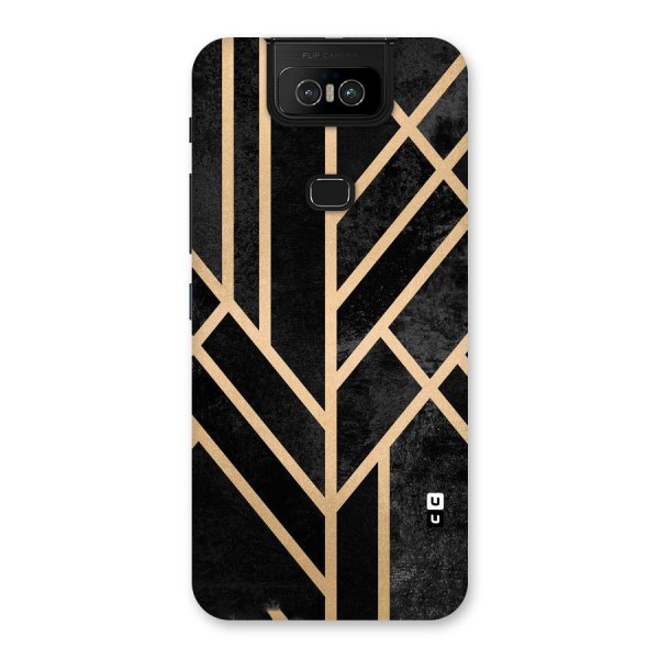 Tri Lines Gold Back Case for Zenfone 6z