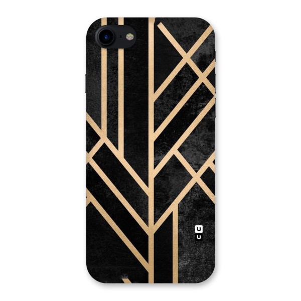 Tri Lines Gold Back Case for iPhone SE 2020