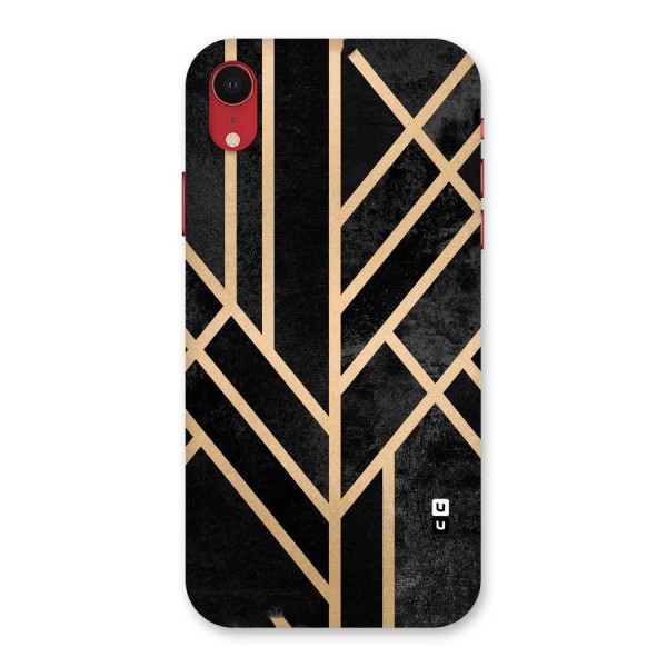 Tri Lines Gold Back Case for iPhone XR