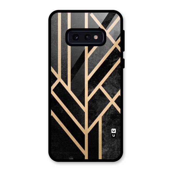 Tri Lines Gold Glass Back Case for Galaxy S10e