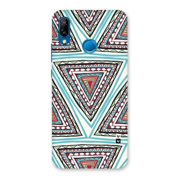 Triangle Abstract Mode Back Case for Huawei P20 Lite