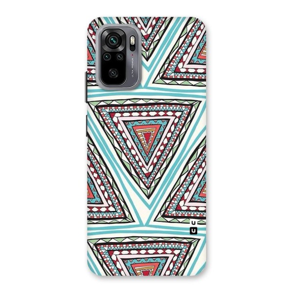 Triangle Abstract Mode Back Case for Redmi Note 10