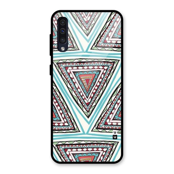 Triangle Abstract Mode Glass Back Case for Galaxy A50s