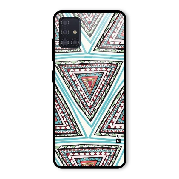 Triangle Abstract Mode Glass Back Case for Galaxy A51