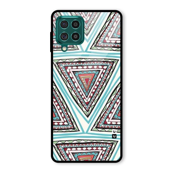 Triangle Abstract Mode Glass Back Case for Galaxy F62