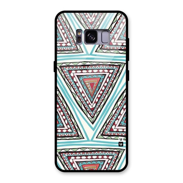 Triangle Abstract Mode Glass Back Case for Galaxy S8