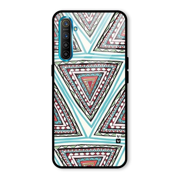 Triangle Abstract Mode Glass Back Case for Realme XT