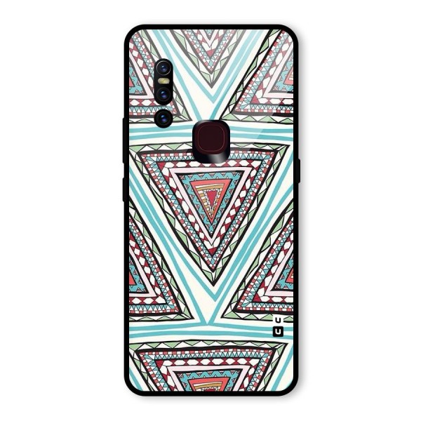 Triangle Abstract Mode Glass Back Case for Vivo V15