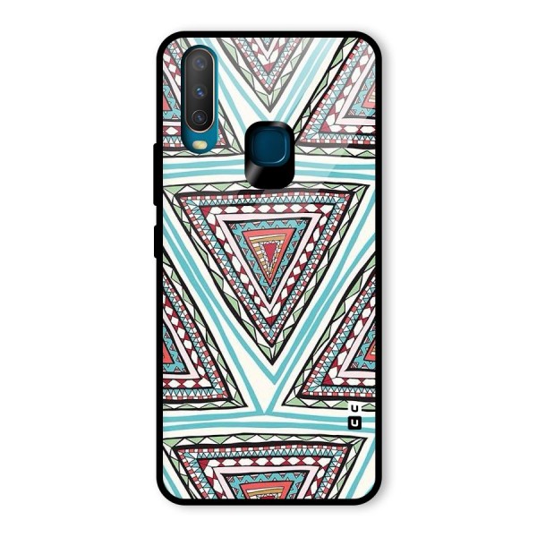 Triangle Abstract Mode Glass Back Case for Vivo Y12