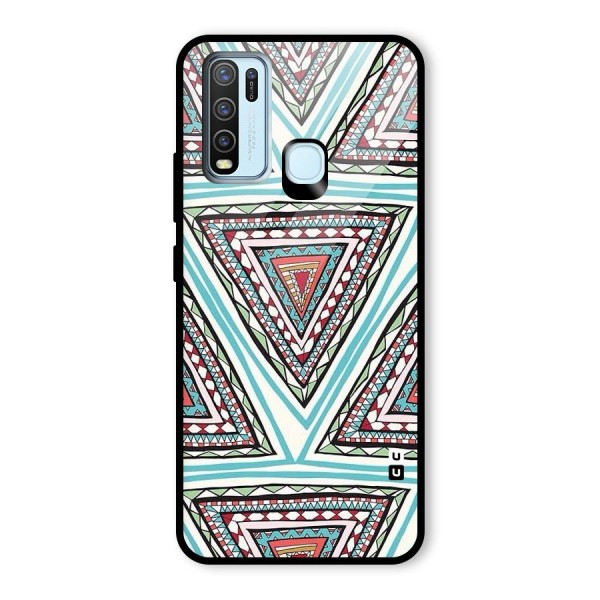 Triangle Abstract Mode Glass Back Case for Vivo Y30