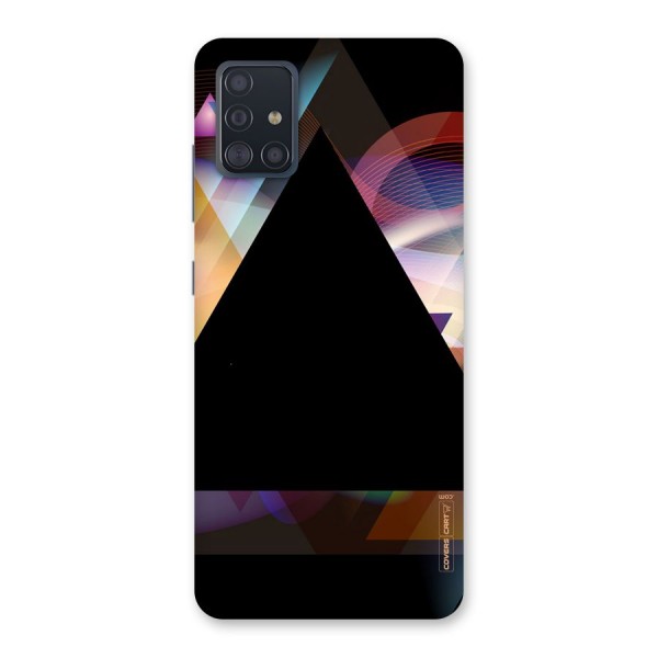 Triangle Black Abstract Back Case for Galaxy A51