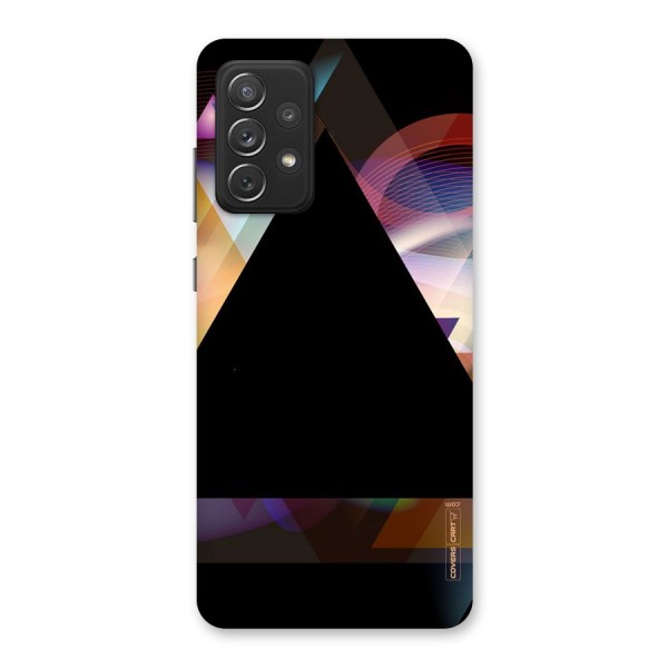 Triangle Black Abstract Back Case for Galaxy A72