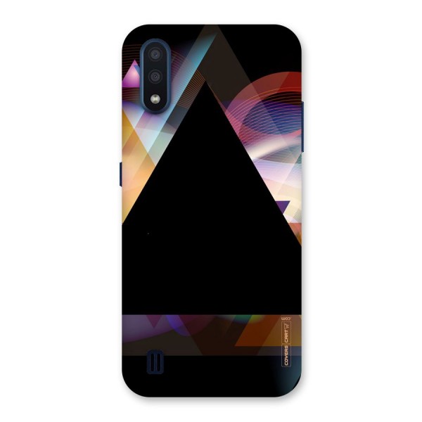 Triangle Black Abstract Back Case for Galaxy M01