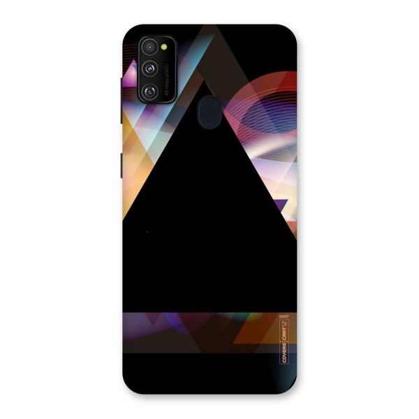 Triangle Black Abstract Back Case for Galaxy M21