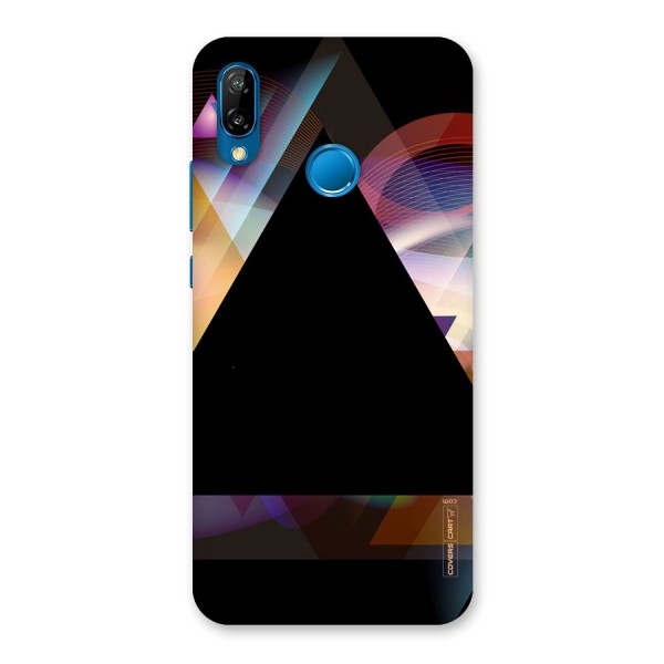 Triangle Black Abstract Back Case for Huawei P20 Lite