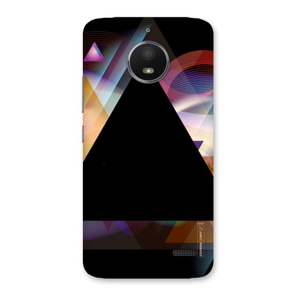 Triangle Black Abstract Back Case for Moto E4